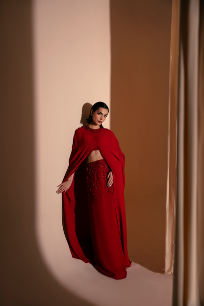 RED SLIT CAPE