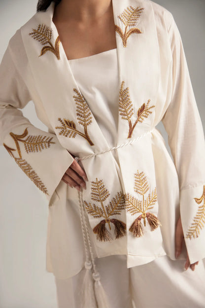 White Kimono Set